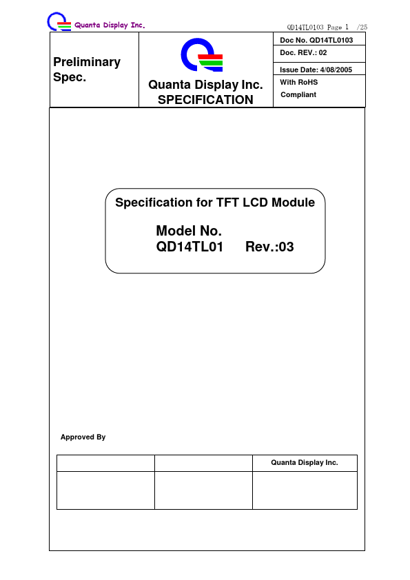 QD14TL01 Quanta