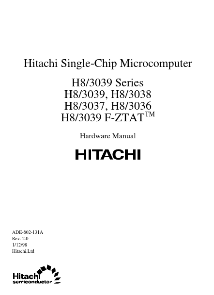 HD6433039TE Hitachi