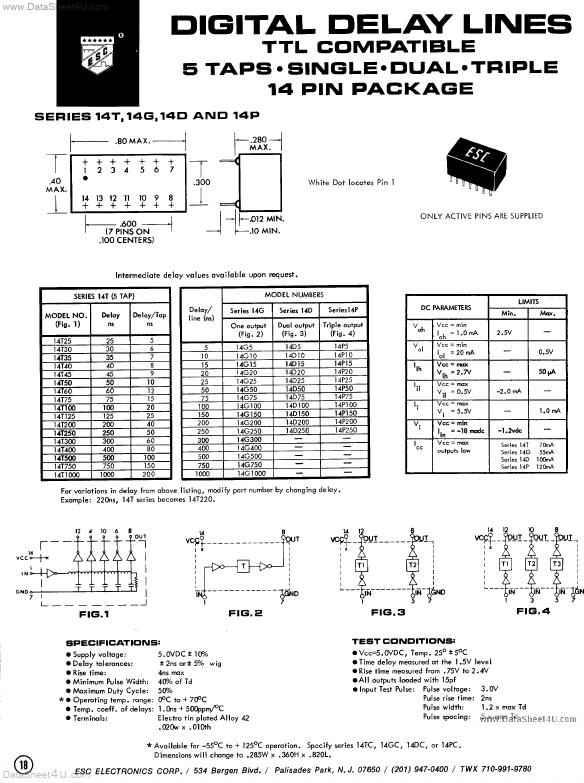 14G100 ESC Electronics
