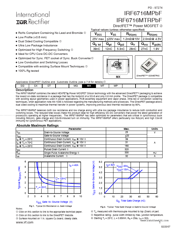 IRF6716MTRPBF