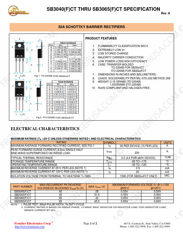 SB3040FCT