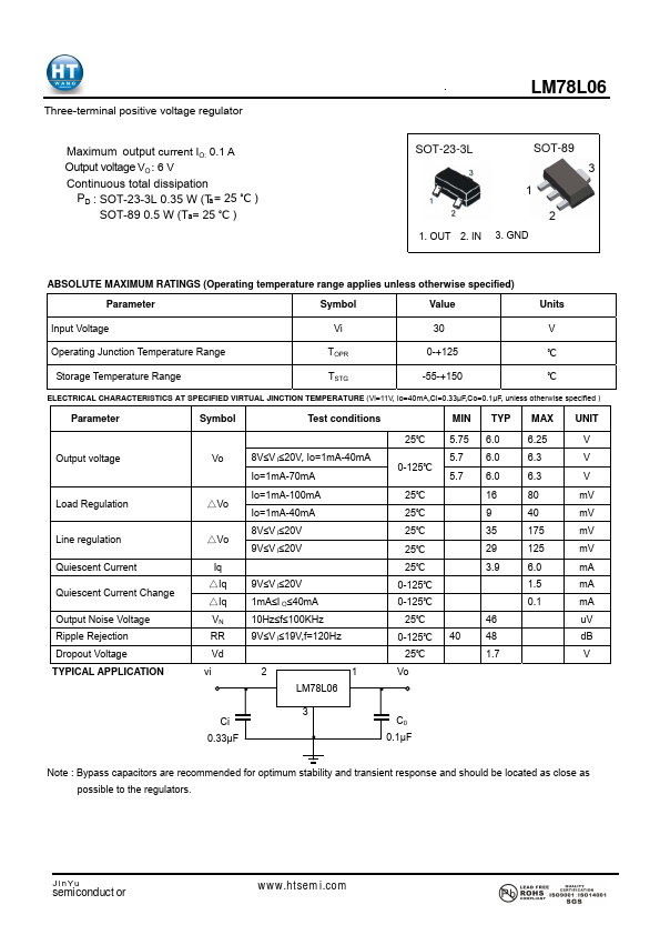 <?=LM78L06?> डेटा पत्रक पीडीएफ