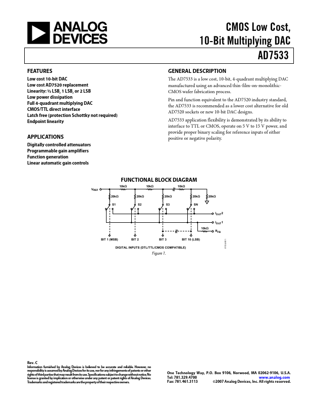 AD7533 Analog Devices