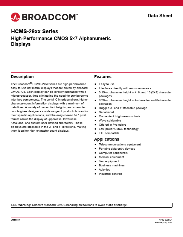 HCMS-2972 Broadcom