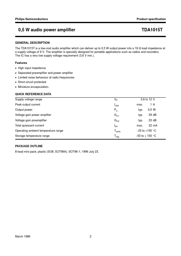 TDA1015T