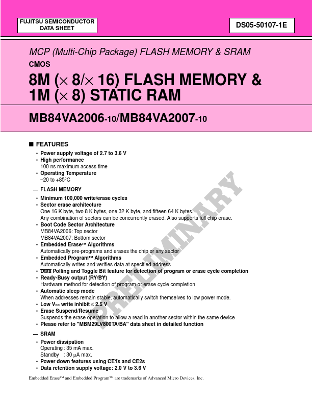 MB84VA2006 Fujitsu Media Devices