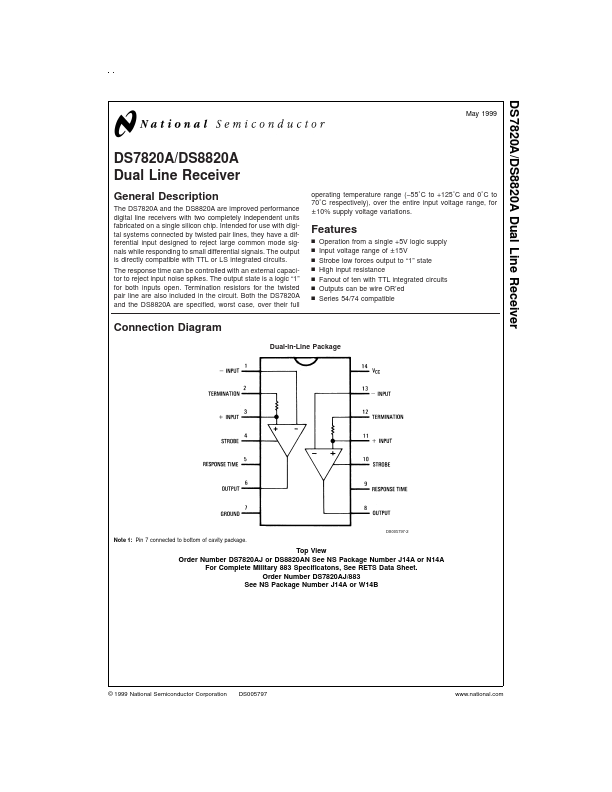 DS7820A National Semiconductor