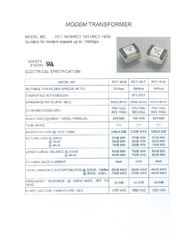 PTT-1617 Micro Electronics