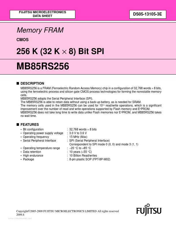 MB85RS256 Fujitsu