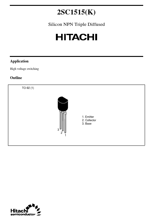 2SC1515 Hitachi Semiconductor