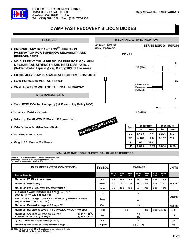 RGP202 DIOTEC