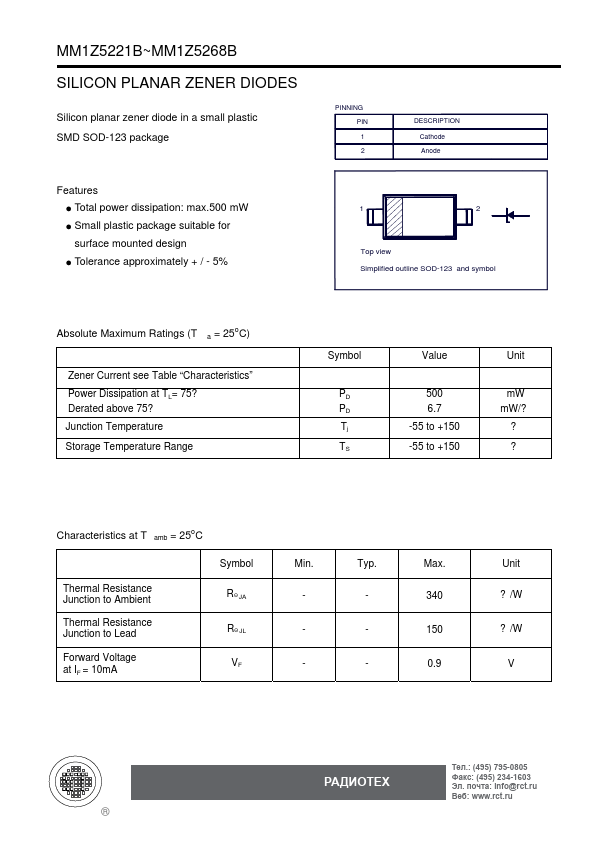 MM1Z5249B SEMTECH