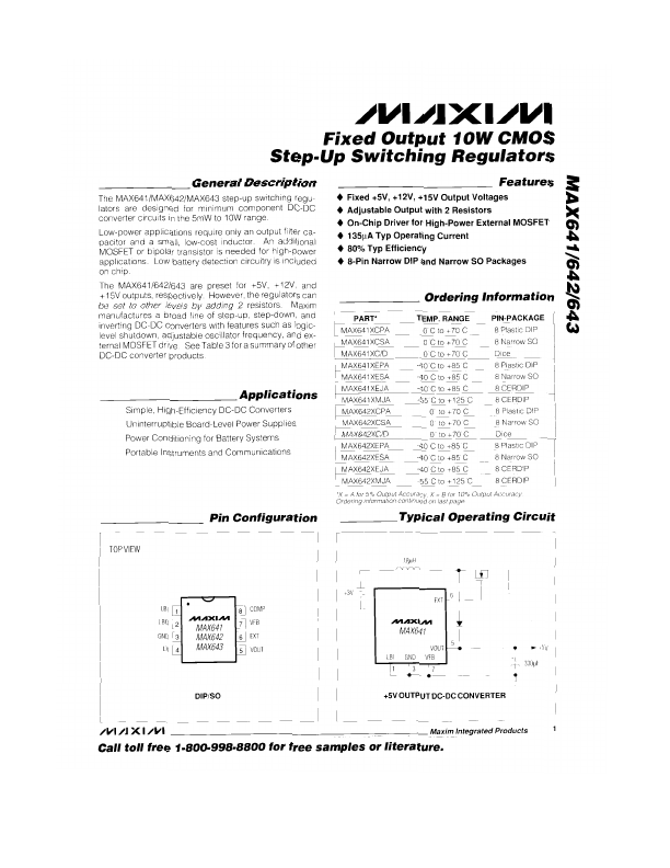 MAX642 Maxim