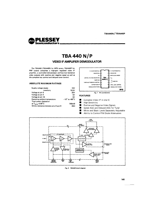 TBA440P Plessey