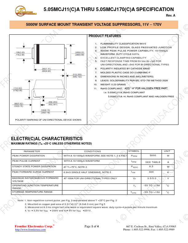 5.0SMCJ15CA