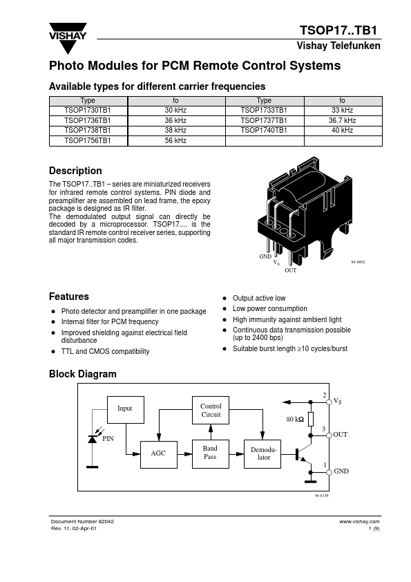 TSOP1737TB1