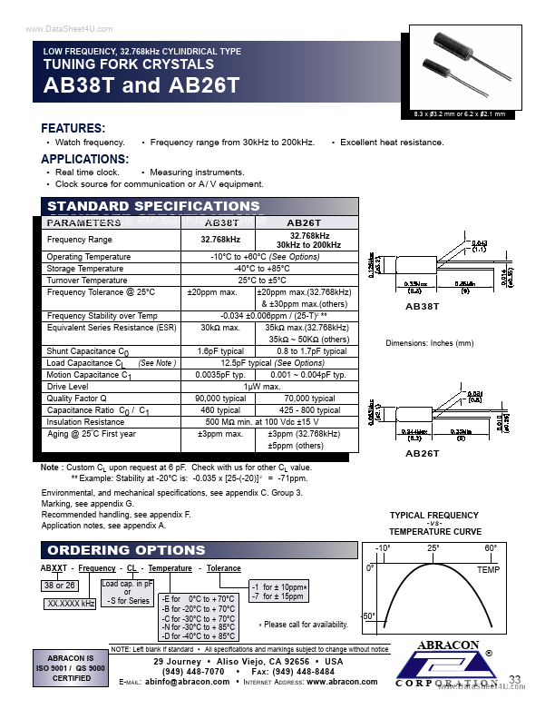 AB26T Abracon Corporation