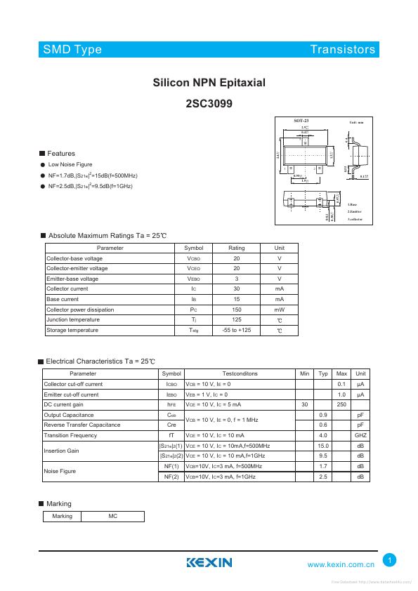 2SC3099 Kexin