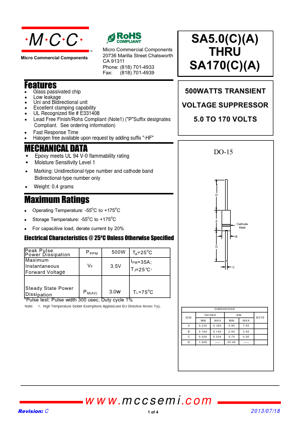 SA110CA MCC