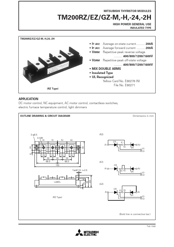 TM200RZ-2H Mitsubishi Electric Semiconductor