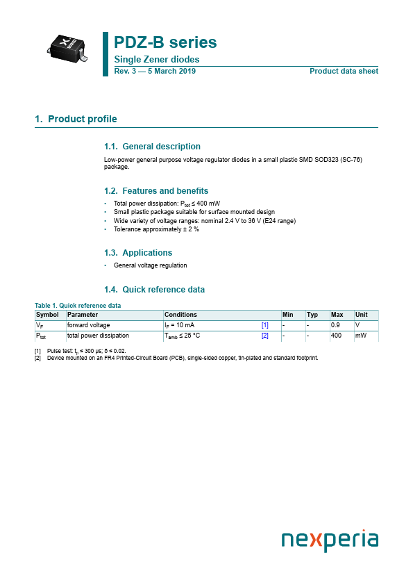 <?=PDZ4.7B?> डेटा पत्रक पीडीएफ