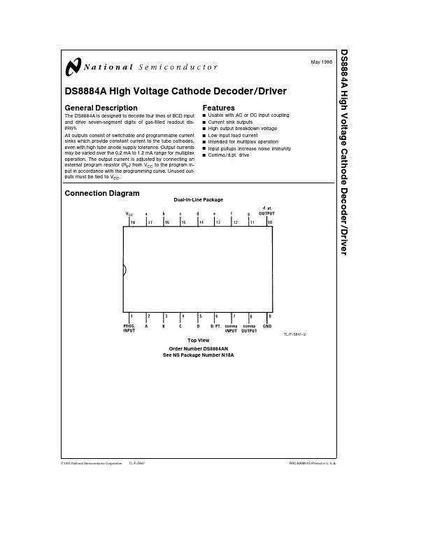 DS8884A National Semiconductor
