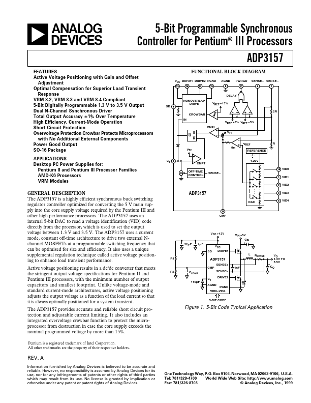 ADP3157 Analog Devices