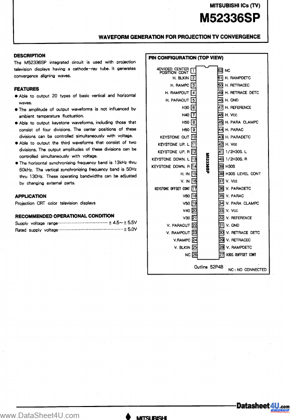 <?=M52336SP?> डेटा पत्रक पीडीएफ