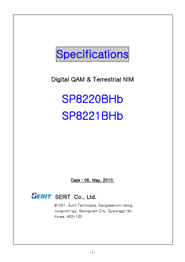 <?=SP8221BHb?> डेटा पत्रक पीडीएफ