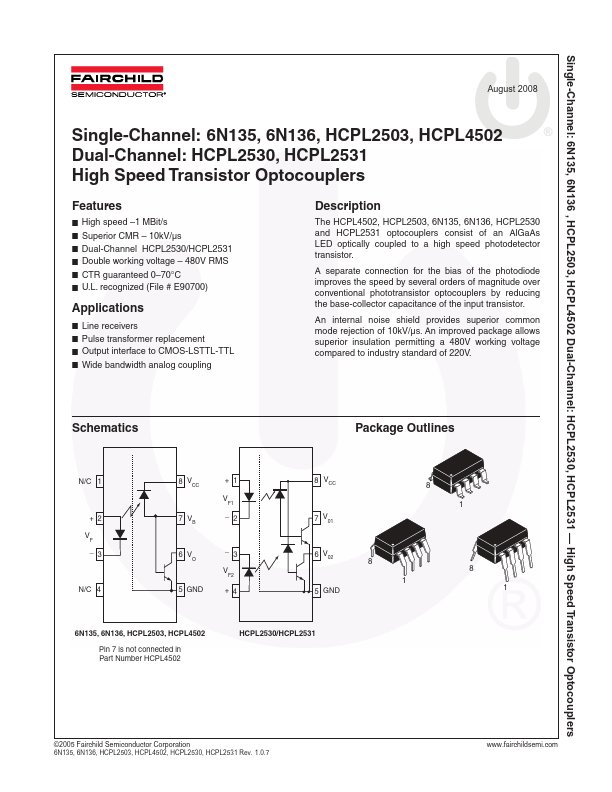 HCPL2503 Fairchild Semiconductor