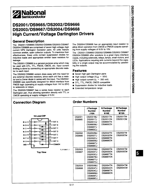 DS2002 National Semiconductor