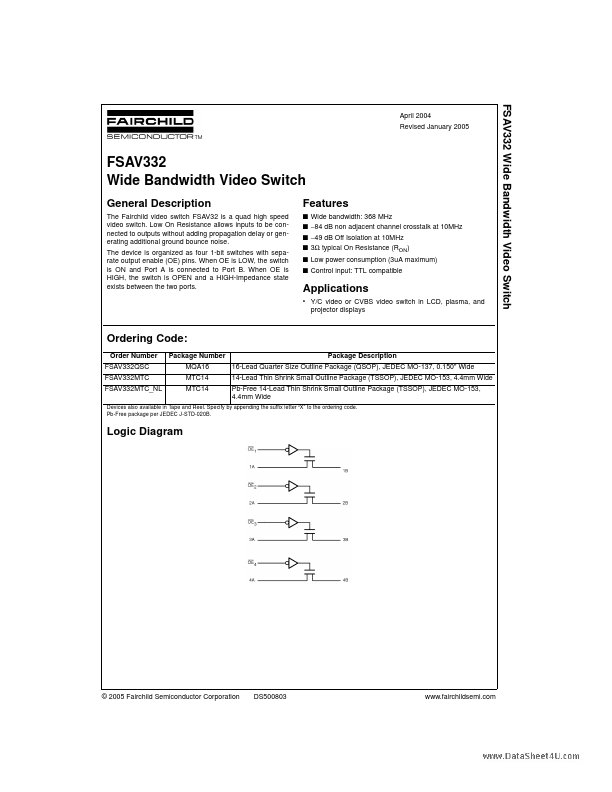 FSAV332 Fairchild Semiconductor