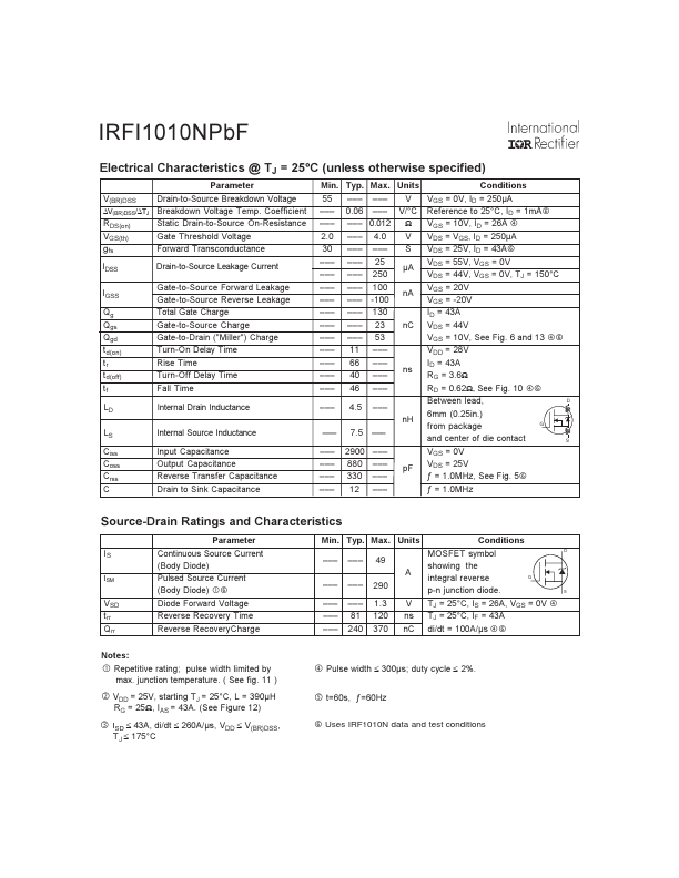 IRFI1010NPBF