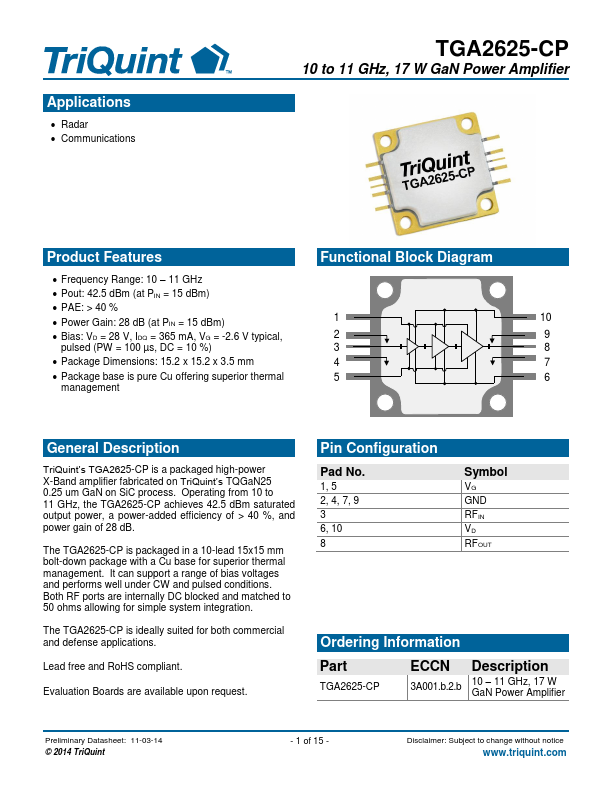 TGA2625-CP