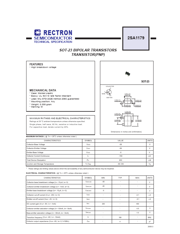 2SA1179 Rectron