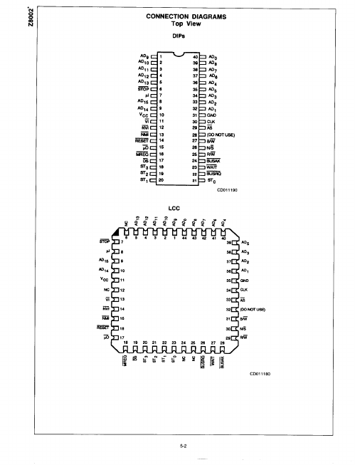 Z8002B Advanced Micros