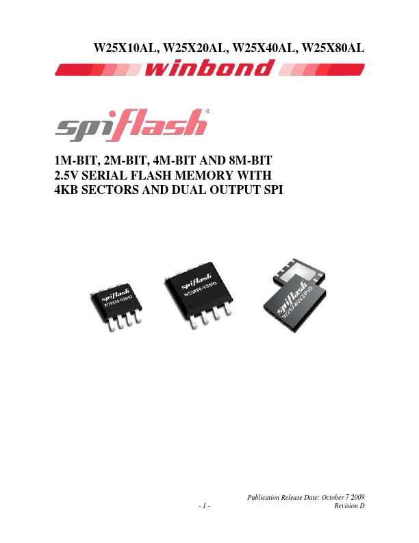 W25X10AL Winbond
