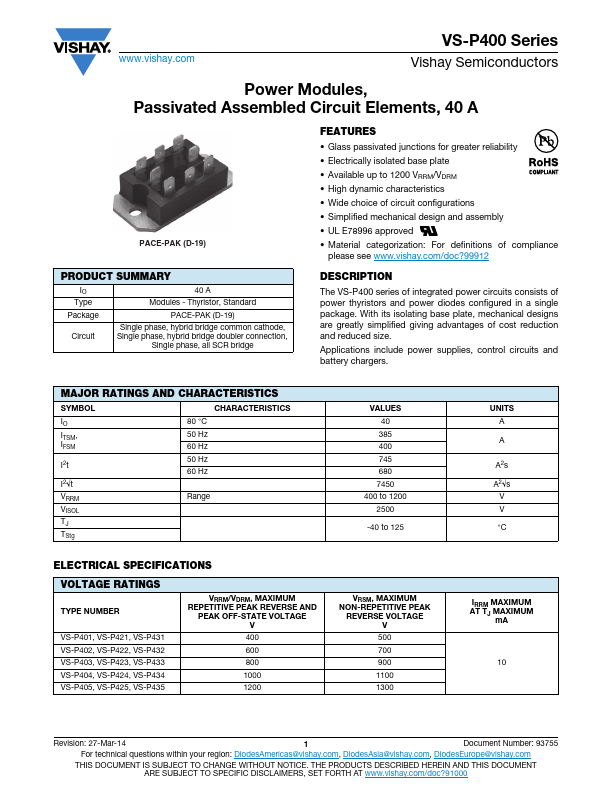 VS-P401 Vishay