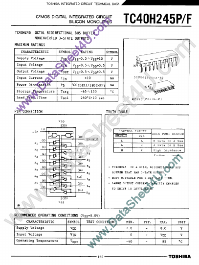 <?=TC40H245?> डेटा पत्रक पीडीएफ