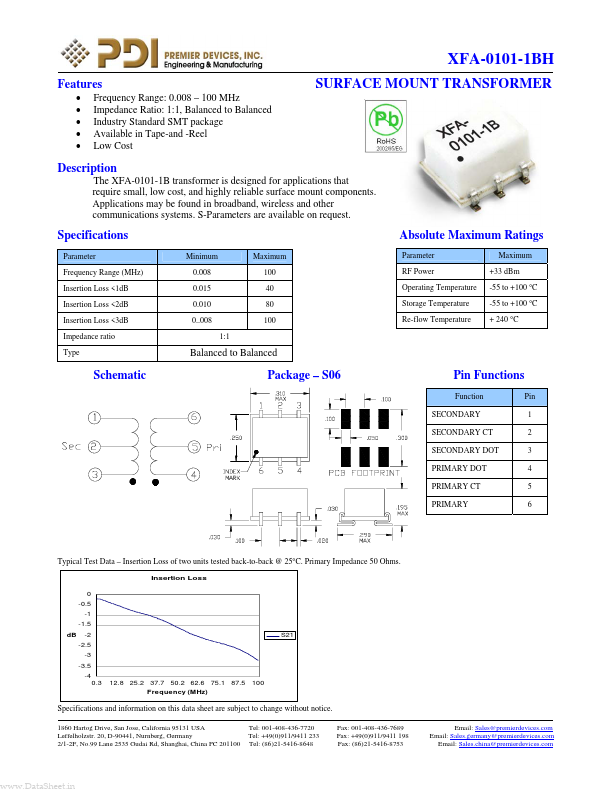 XFA-0101-1BH