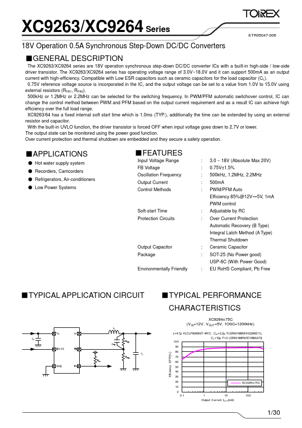 XC9264 Torex Semiconductor