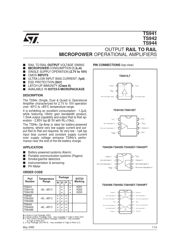 TS941 ST Microelectronics