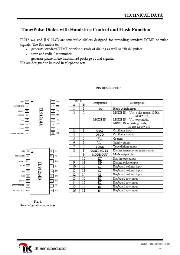 <?=IL91214A?> डेटा पत्रक पीडीएफ