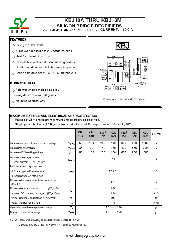 <?=KBJ10M?> डेटा पत्रक पीडीएफ