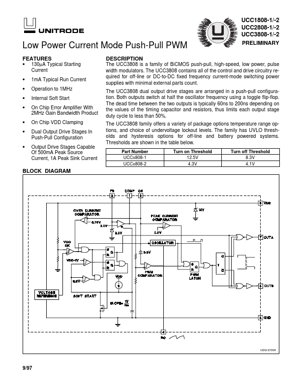 UCC1808-1 Unitrode