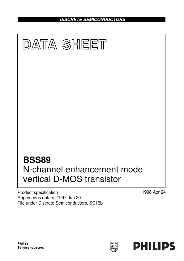 BSS89 NXP