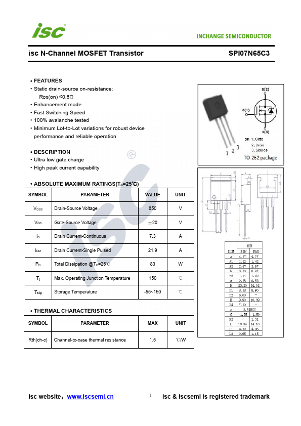 SPI07N65C3