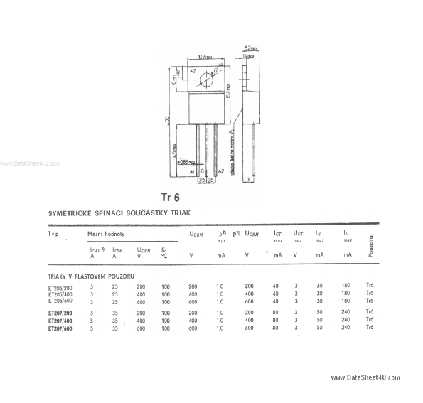 <?=KT205-600?> डेटा पत्रक पीडीएफ