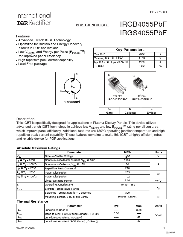 IRGB4055PBF