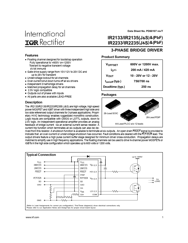 <?=IR2235PBF?> डेटा पत्रक पीडीएफ